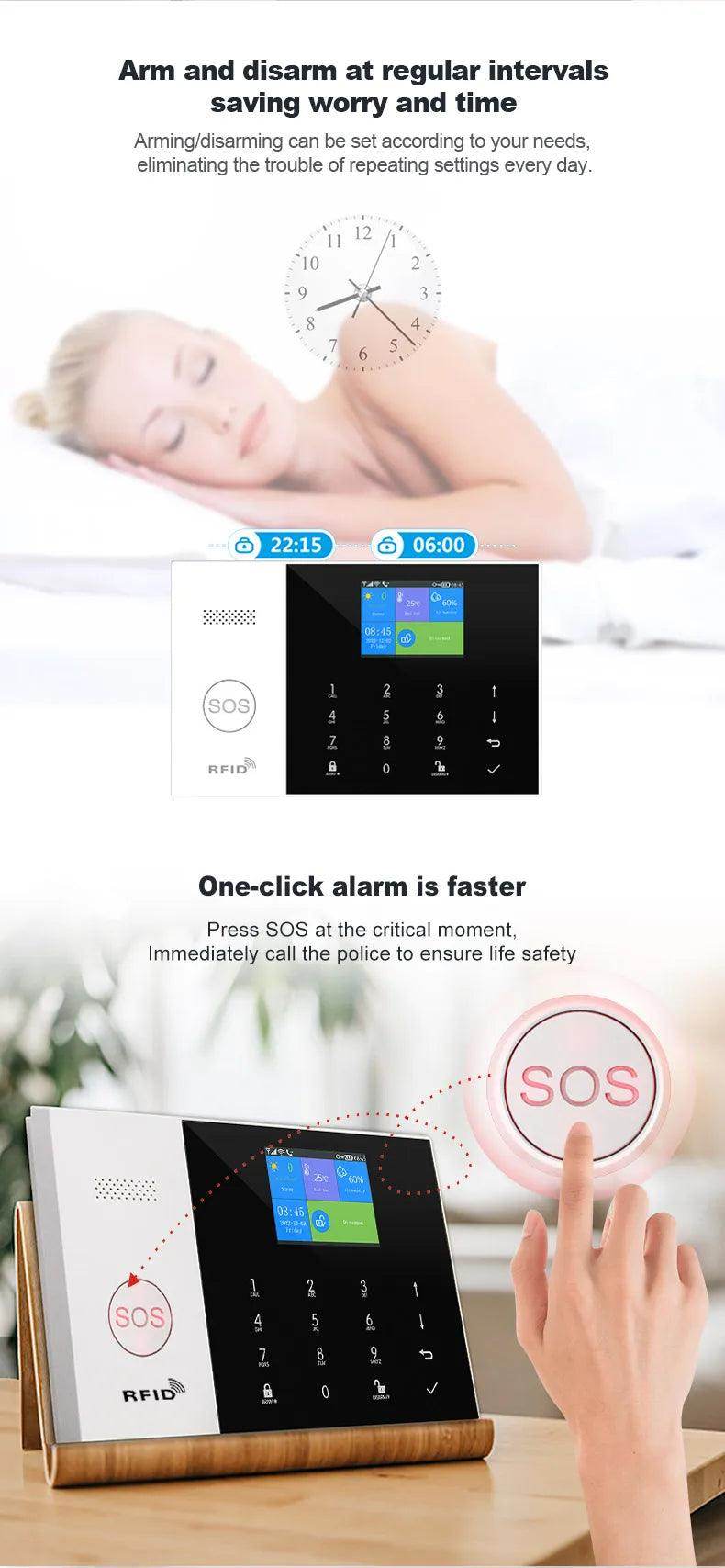 Alarm Smart Yaosheng PG105 WiFi GSM - P12 Hub Europe