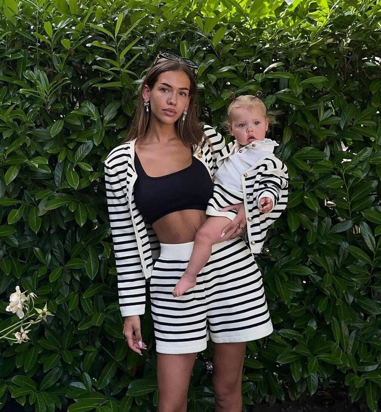 Tossy Zebra Knit Shorts Set - P12 Hub Europe