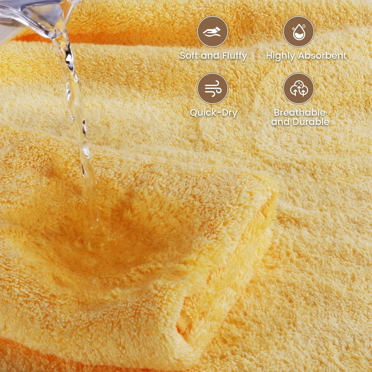 SEMAXE 12 Pcs Bulk Washcloths 100% Catton [550GSM] Solid Towels for Home/Spa- Fast Absorbing Face/Hand Towels with Hanging Loop - P12 Hub Europe
