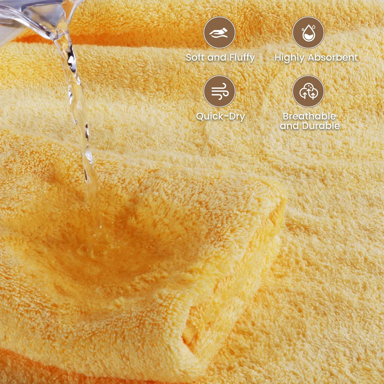 SEMAXE 12 Pcs Bulk Washcloths 100% Catton [550GSM] Solid Towels for Home/Spa- Fast Absorbing Face/Hand Towels with Hanging Loop - P12 Hub Europe