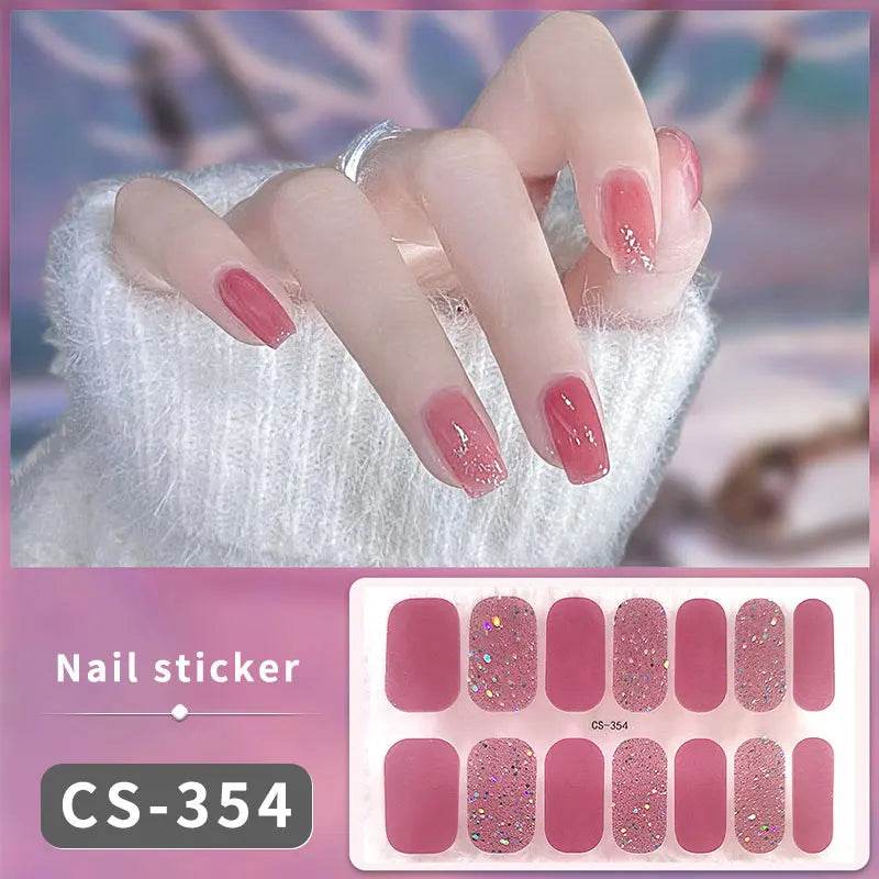 Full Cover Gradient Nail Stickers Multi Color -