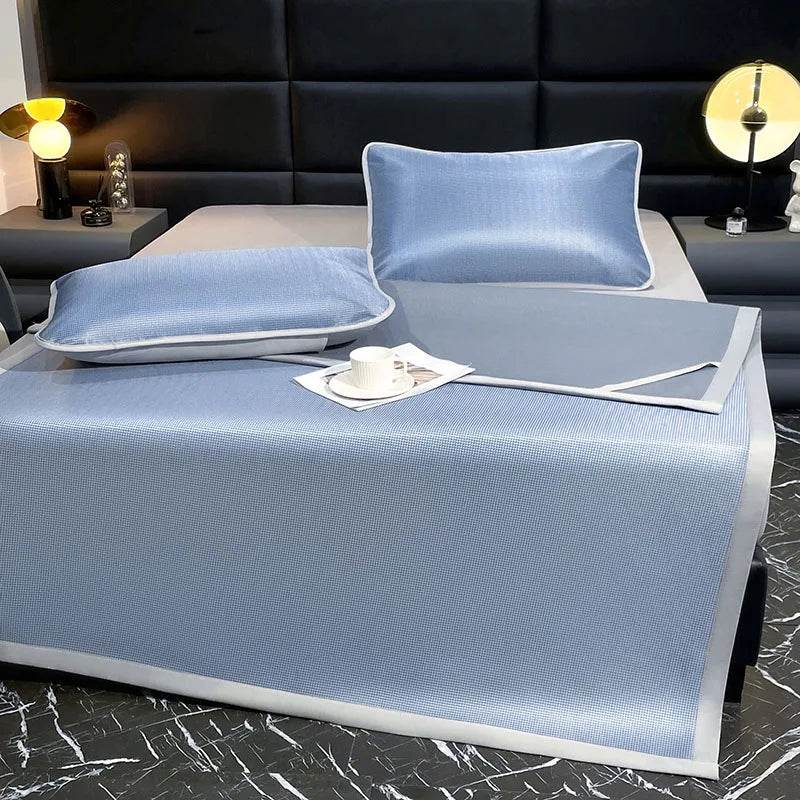 Cooling summer bed mat Carbon Fibres sleeping cold bed pad Natural cool bed cover double mattress cover with pillowcase Bed mats - P12 Hub Europe