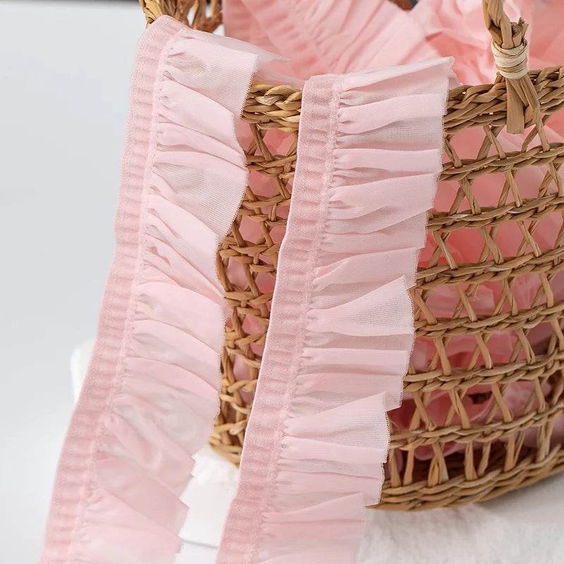 2meters Pink Lace Ribbons Trim For Party Dress Decor Fabric DIY Apparel Sewing Supplies Clothing Collar Cuff Needlework Crafts - P12 Hub Europe