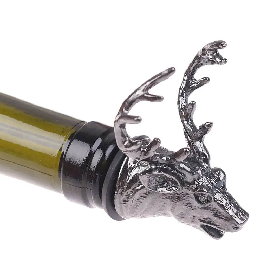 Deer Head Wine Pourer Bottle Stoppers Zinc Alloy Bar Tools Wedding Party Drinks Wine Aerators Kitchen Tool Accessories - P12 Hub Europe