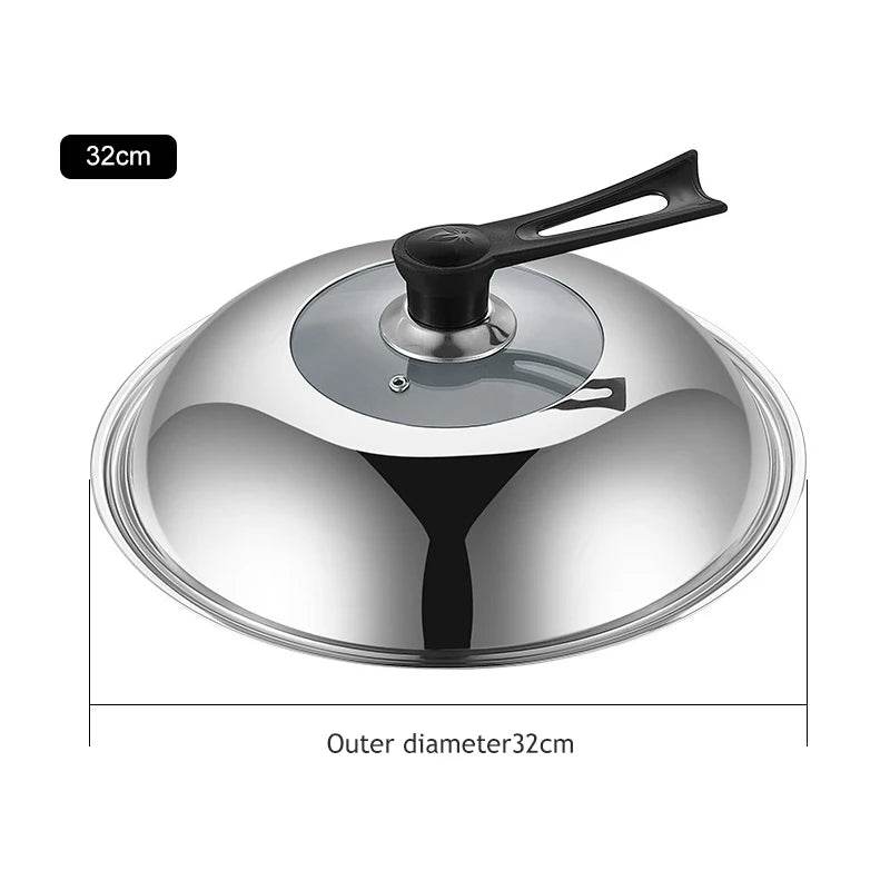 Seasoning Iron Woks,30/32/34cm Wok with Wooden Handle Frying Pan Kitchen Cookware For Electric,Induction Electric and Gas Stoves - P12 Hub Europe