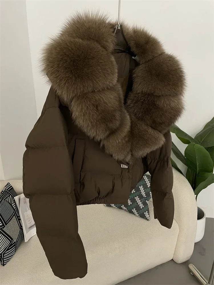 Short Fox Fur Down Puffer - P12 Hub Europe