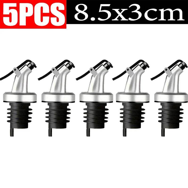 1/10x Oil Bottle Stopper Rubber Lock Plug Seal Leak-proof Food Grade Plastic Nozzle Sprayer Wine Vinegar Spouts Kitchen Tools - P12 Hub Europe