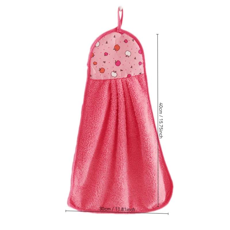 3pcs Coral Fleece Fingertip Towel, Hanging Towel For Wiping Hands, Household Dishwashing Cloths For Bathroom, Bathroom Supplies - P12 Hub Europe