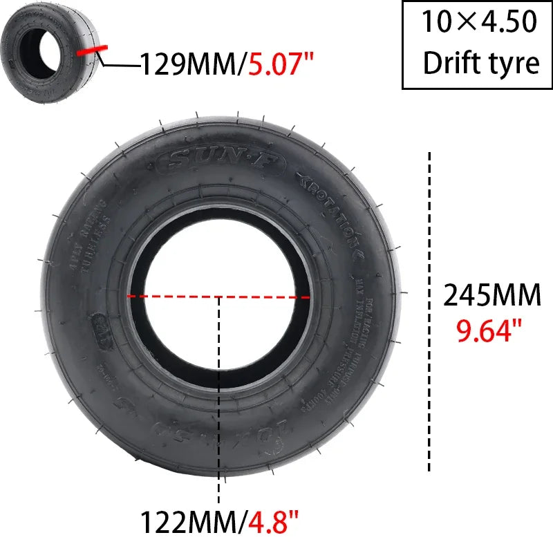 LYNNCHI Motorcycle 10x4.50-5 11x7.10-5 11x6.0-5 5 Inch Rubber Outer Tires Vacuum Tire For Go Kart ATV UTV Buggy Karting Parts