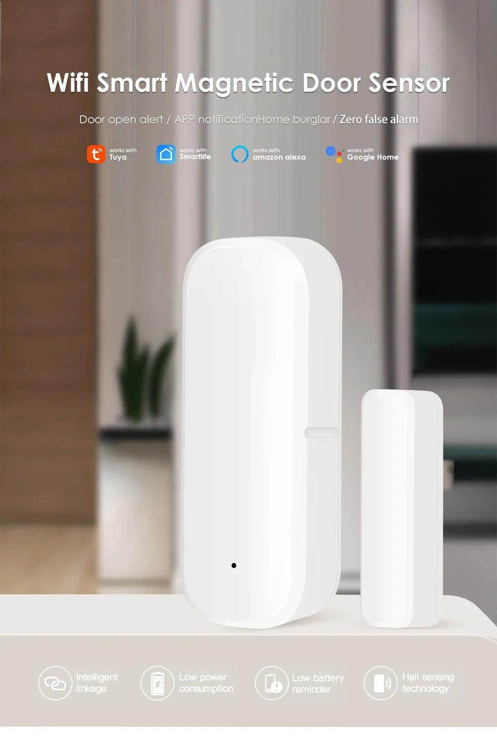 Sensor Door Tuya WiFi Smart Life - P12 Hub Europe