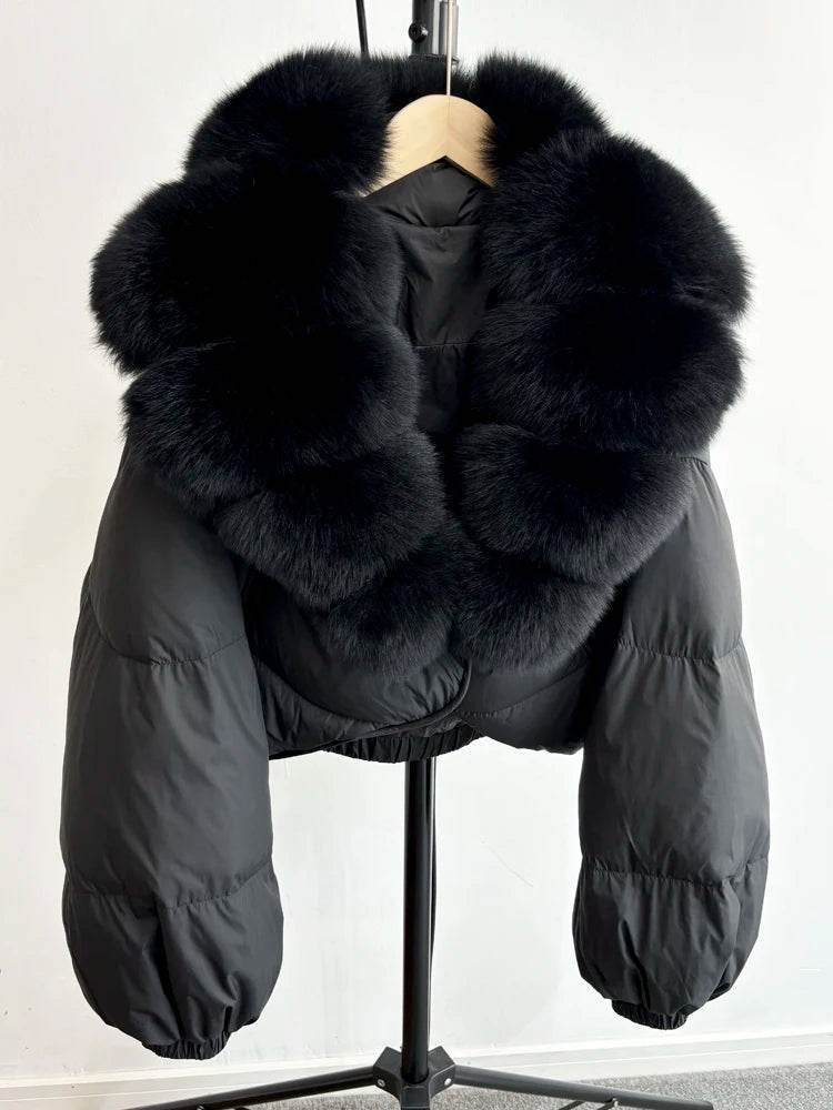 Luxury Fox Fur Down Parka - P12 Hub Europe