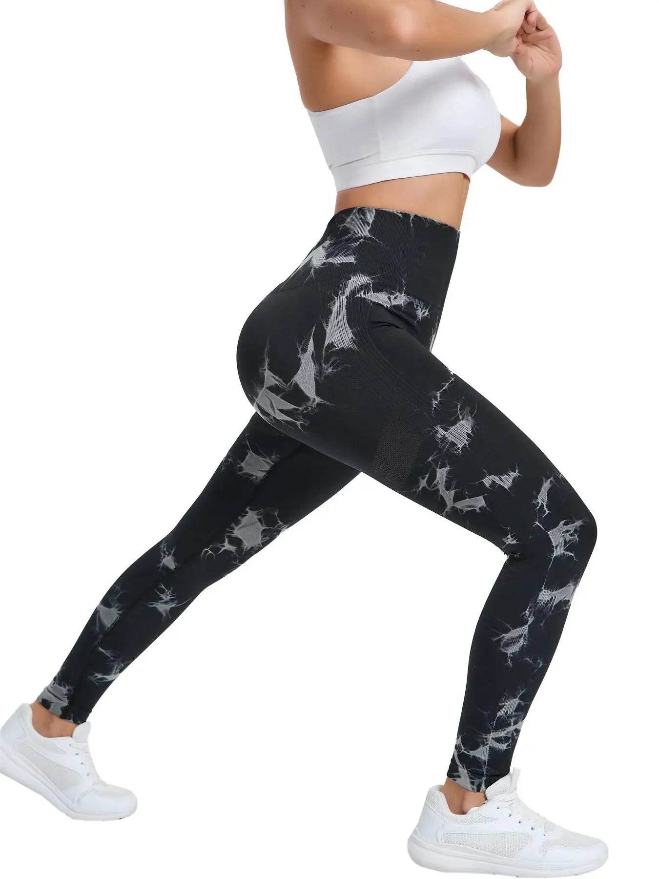 Women's Tie-Dye Butt-Lift Leggings - P12 Hub Europe