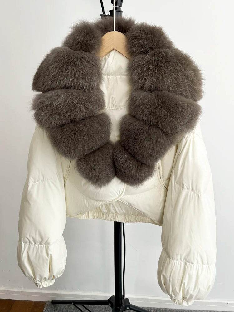 Luxury Fox Fur Down Parka - P12 Hub Europe