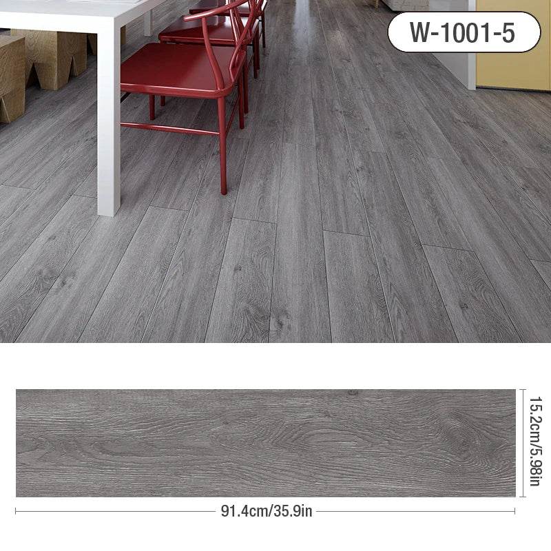 3D Self-Adhesive thick Wood Grain Floor sticker Wallpaper Modern Wall Sticker Waterproof Living Room Toilet Kitchen Home Decor - P12 Hub Europe