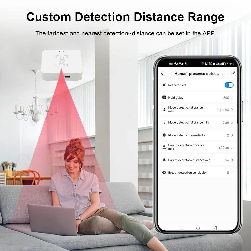 Human Presence Detector, Zigbee Radar | Smart Home Motion Sensor - P12 Hub Europe