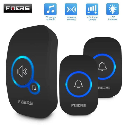 Doorbell Wireless | 32 Tunes, 150M, Waterproof, Alarm Mode - P12 Hub Europe