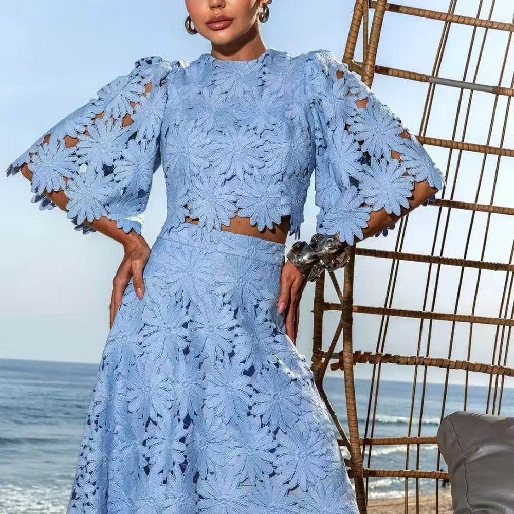 Solid Summer Skirt Suit - P12 Hub Europe