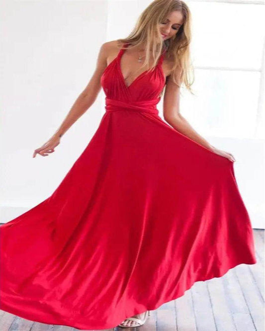 Multiway Wrap Maxi Dress Convertible Bohemian Club - P12 Hub Europe