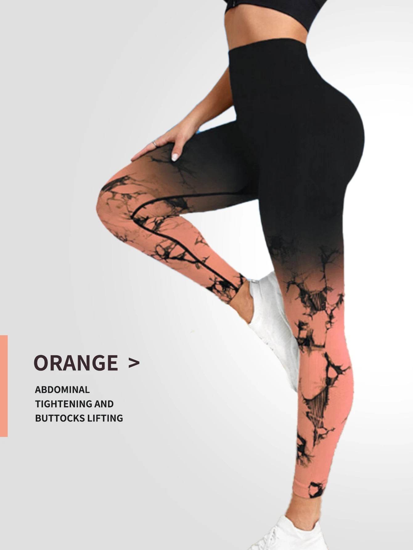 Women's Tie-Dye Seamless Push-Up Leggings - P12 Hub Europe