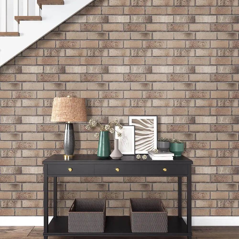 3D Wall Sticker Self-adhesive Faux Brick Wall Panel Peel and Stick Tile Backsplash for Kitchen Bedroom Waterproof Tile Sticker - P12 Hub Europe