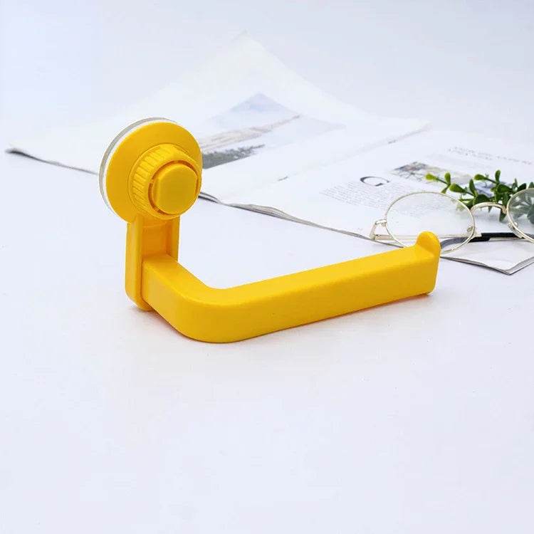 Suction Cup Toilet Paper Holder Wall Mount No Punching High Quality ABS Tissue Towel Roll Dispenser Bathroom Kitchen Accessories - P12 Hub Europe