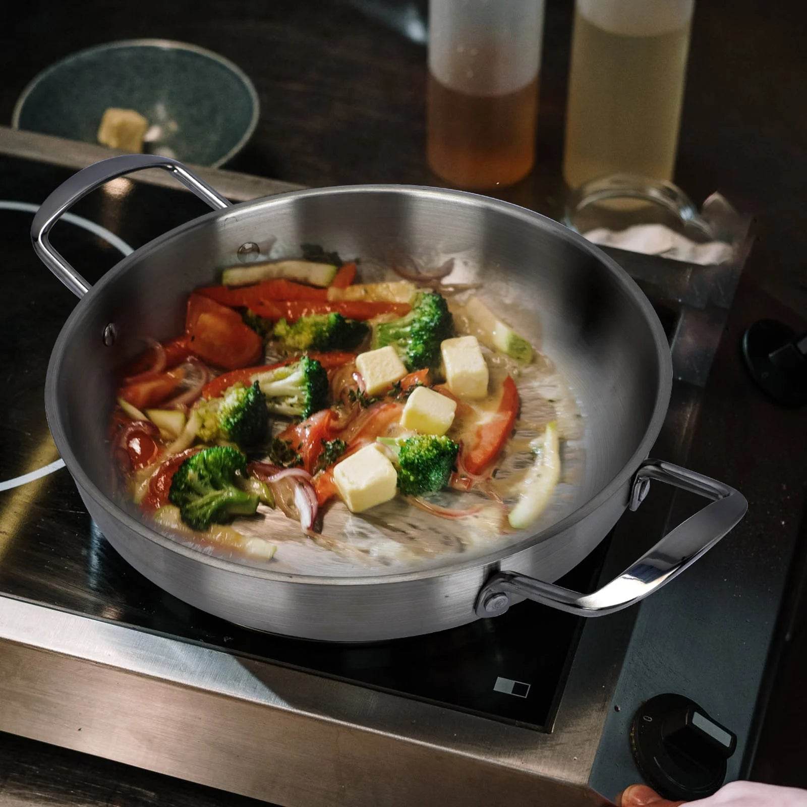 Stainless Steel Soup Pot Korean Ramen Pot Seafood Food Stew Cooking Noodle Pot Wok Kitchen Tool Egg Maker Oatmeal Cooker Gas - P12 Hub Europe