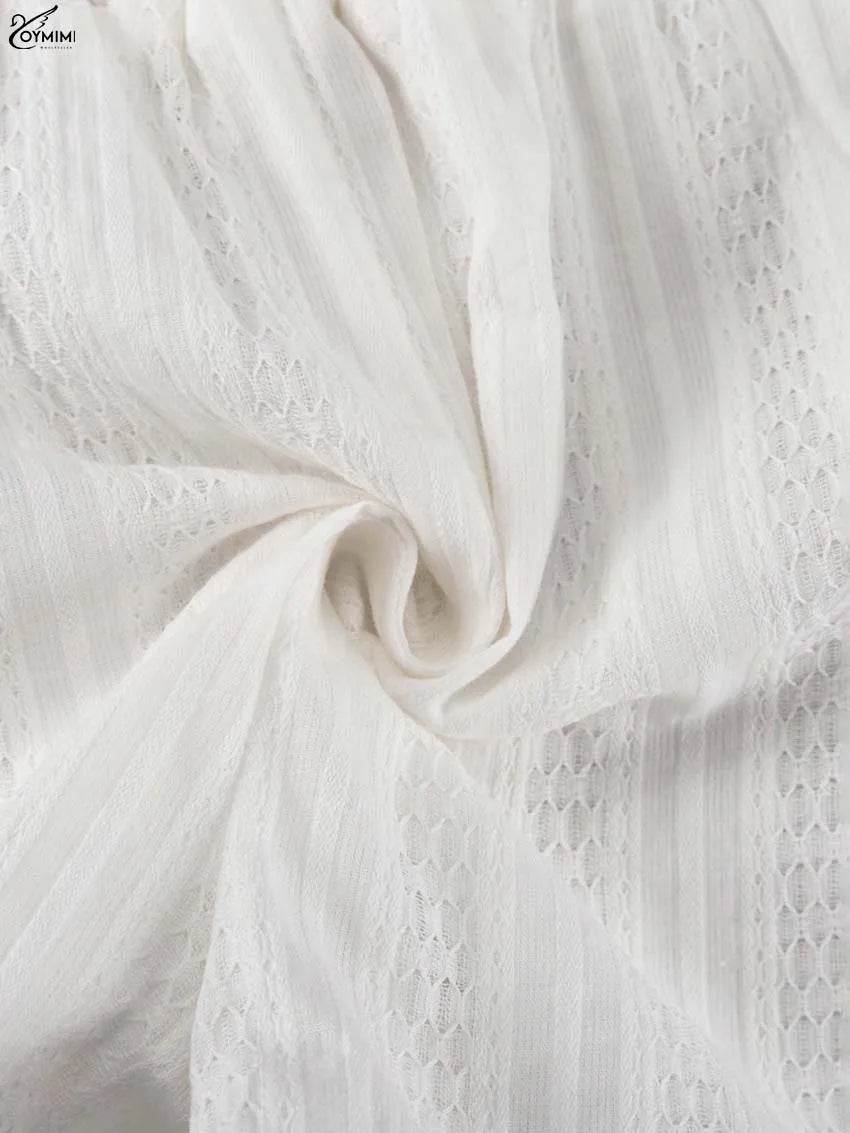 Oymimi White Puff Sleeve Shorts - P12 Hub Europe