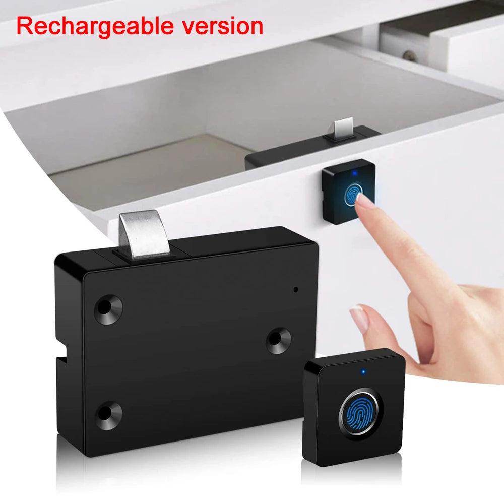 Fingerprint Drawer Lock Keyless Rechargeable, Biometric Security - P12 Hub Europe