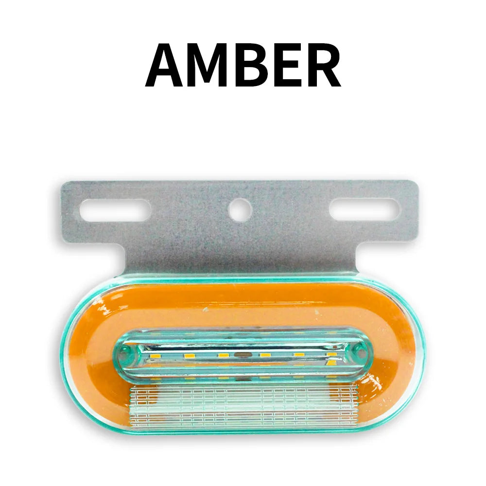 4pcs Truck Side Marker 24SMD LED Lights Warning Tail Light Car Auto Trailer Lamps DC 24V For Truck Decoration Lorry Signal Lamp