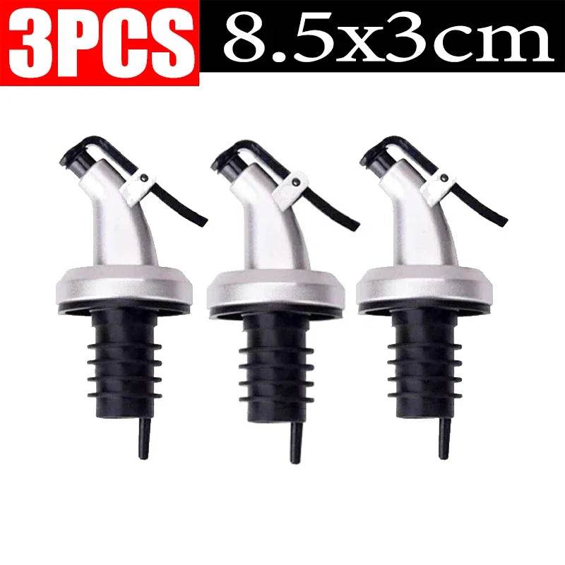 1/10x Oil Bottle Stopper Rubber Lock Plug Seal Leak-proof Food Grade Plastic Nozzle Sprayer Wine Vinegar Spouts Kitchen Tools - P12 Hub Europe