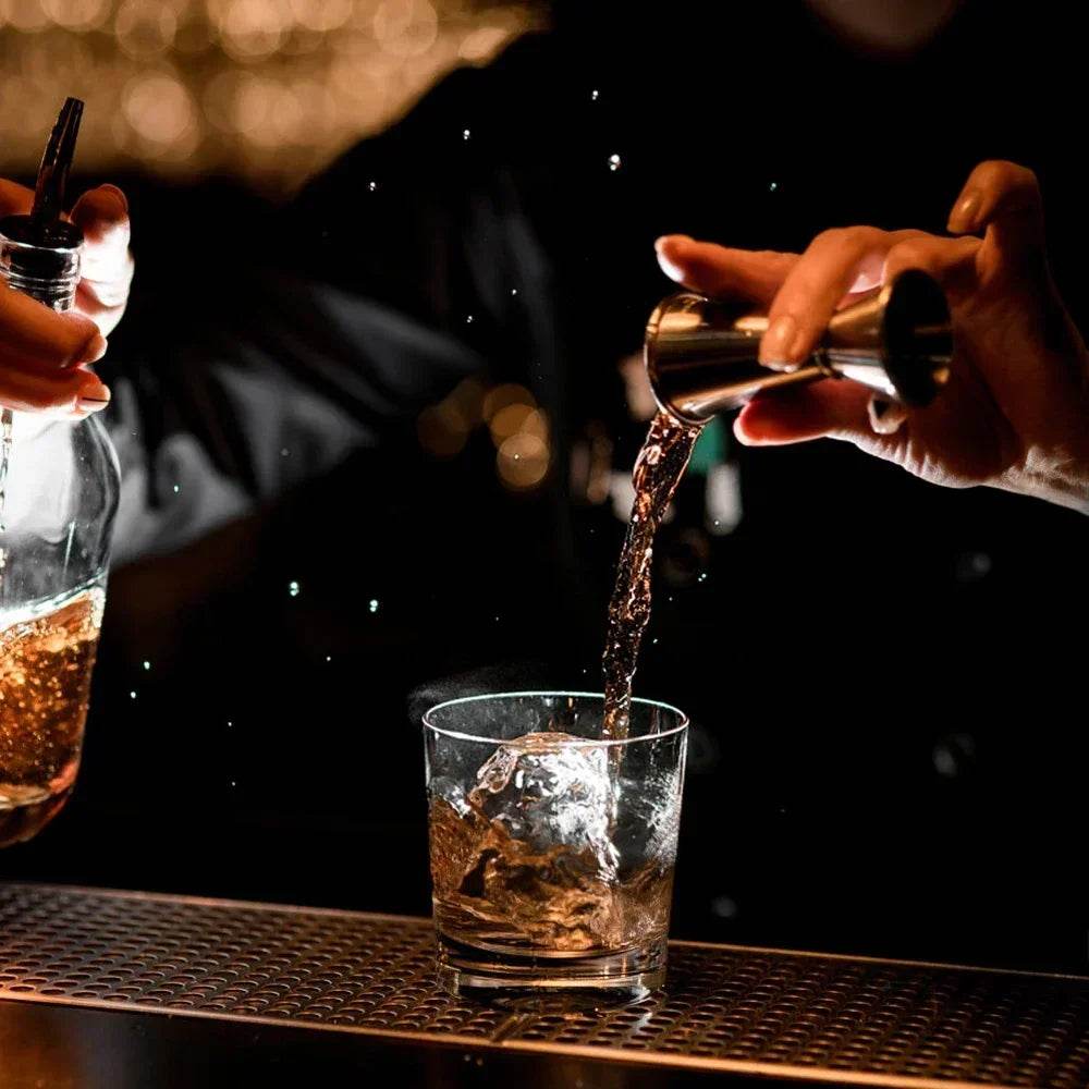 2PCS 30/60ml Cocktail Wine Shaker Measure Cup Stainless Steel Double Shot Drink Spirit Measure Jigger Kitchen Supplies gadget - P12 Hub Europe
