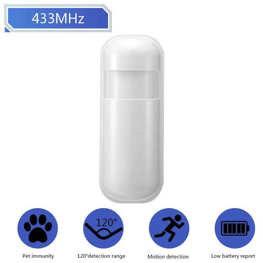 Pet-proof Motion Sensor, PIR Alarm | 433Mhz Home Security - P12 Hub Europe