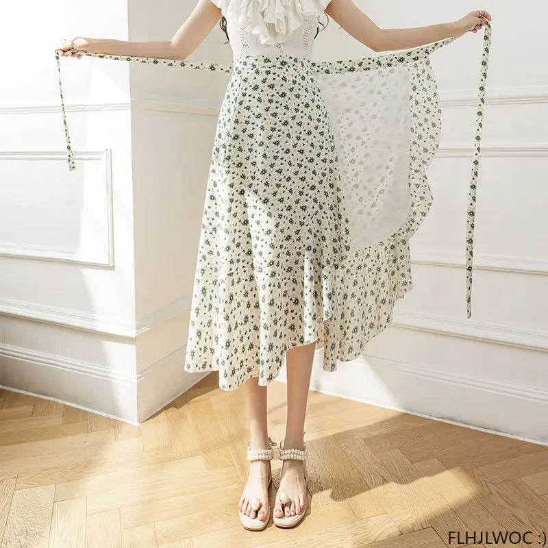 Women's Floral Lace-Up Dress - P12 Hub Europe