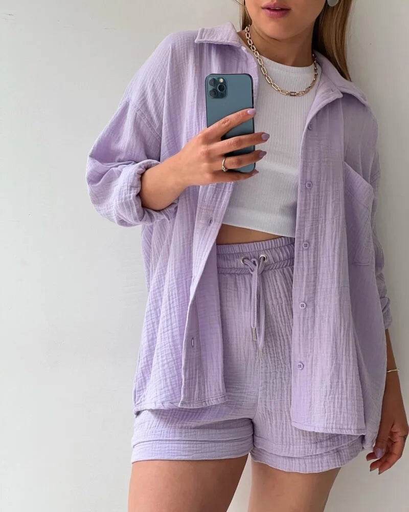 Women Summer Shorts Set - P12 Hub Europe