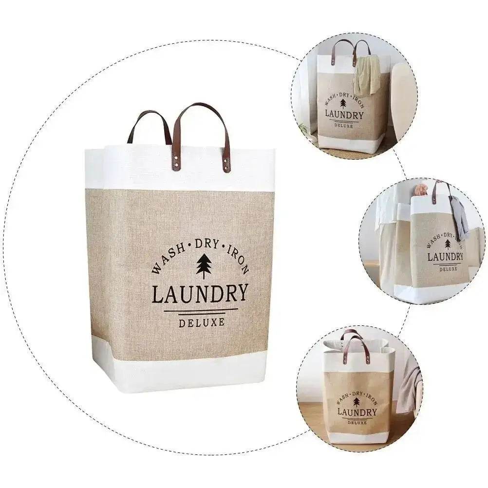 Large Fabric Folding Laundry Basket - P12 Hub Europe