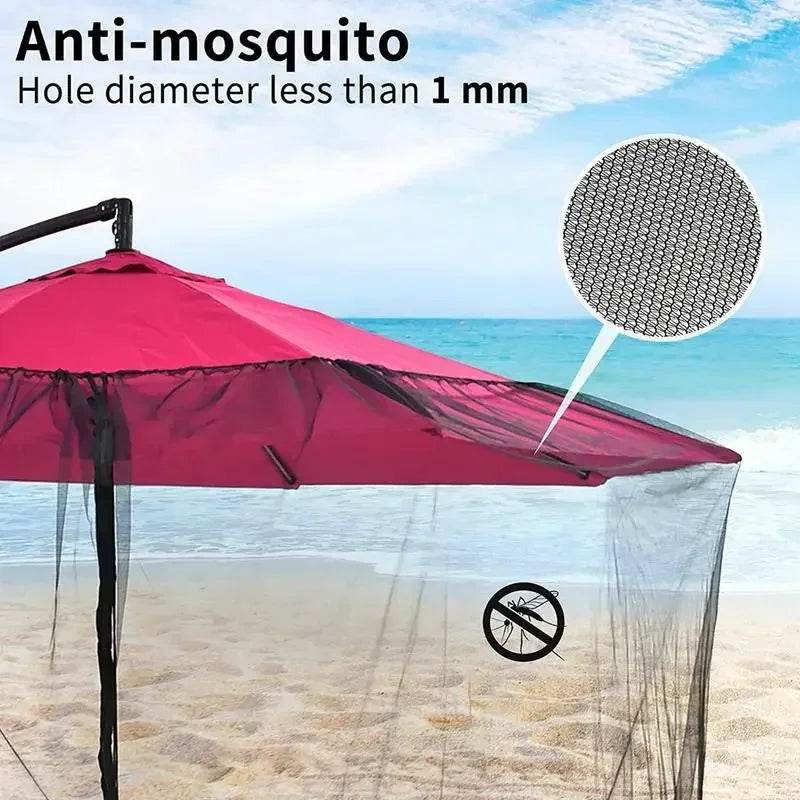 Umbrella Mosquito Net Round Hanging Terrace Umbrella Net for Door Tree Sun Parasol Mosquito Control Net Camping Garden Tent - P12 Hub Europe