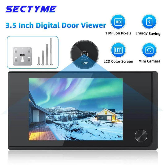 Digital Peephole Viewer | 120° Angle, Battery Powered - P12 Hub Europe