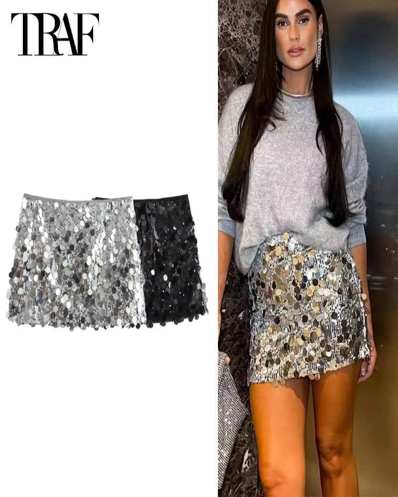Sequin Mini Skirt - P12 Hub Europe