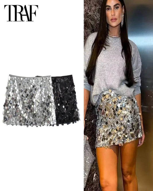 Sequin Mini Skirt - P12 Hub Europe