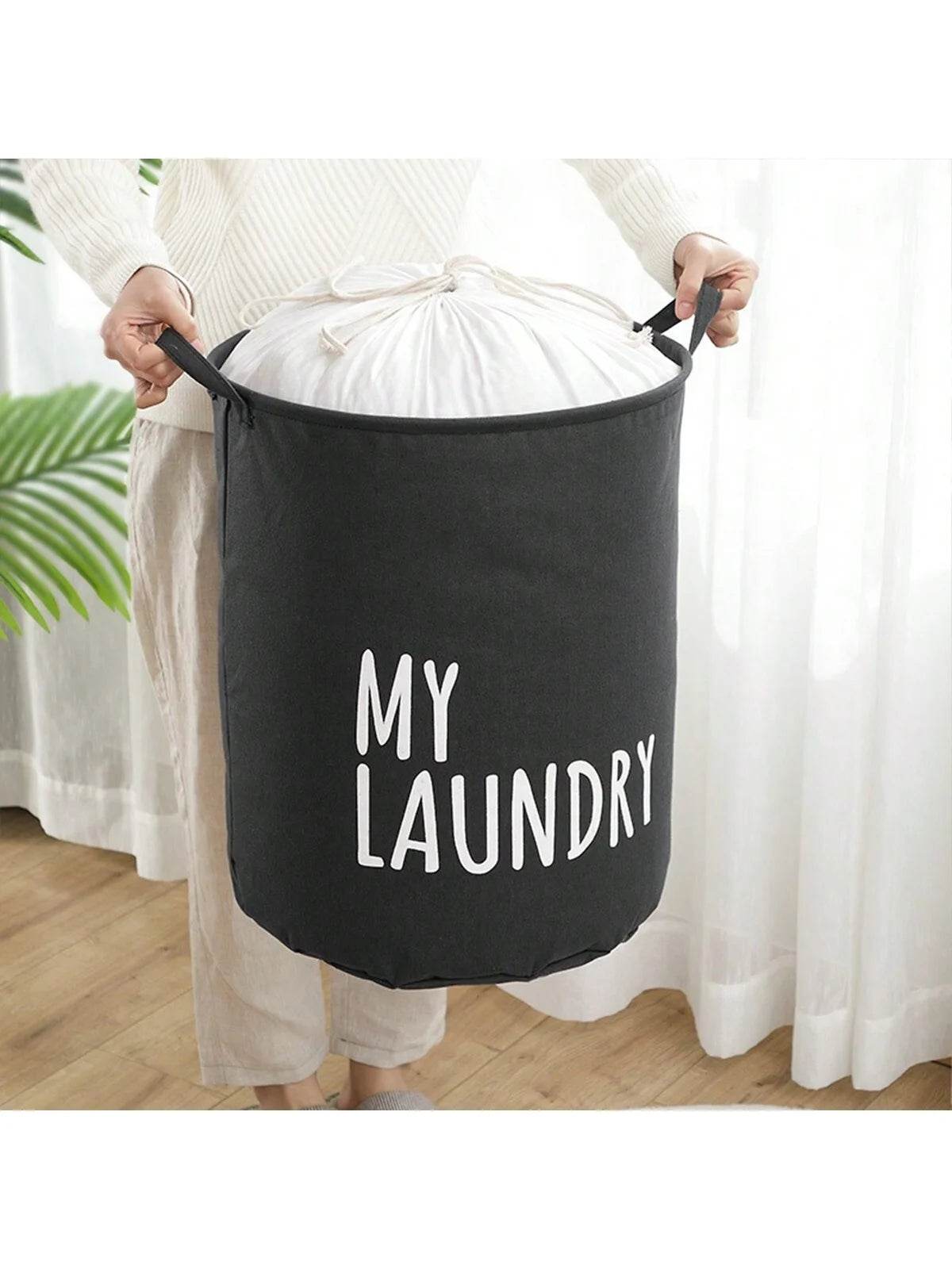 Foldable Drawstring Laundry Basket - P12 Hub Europe