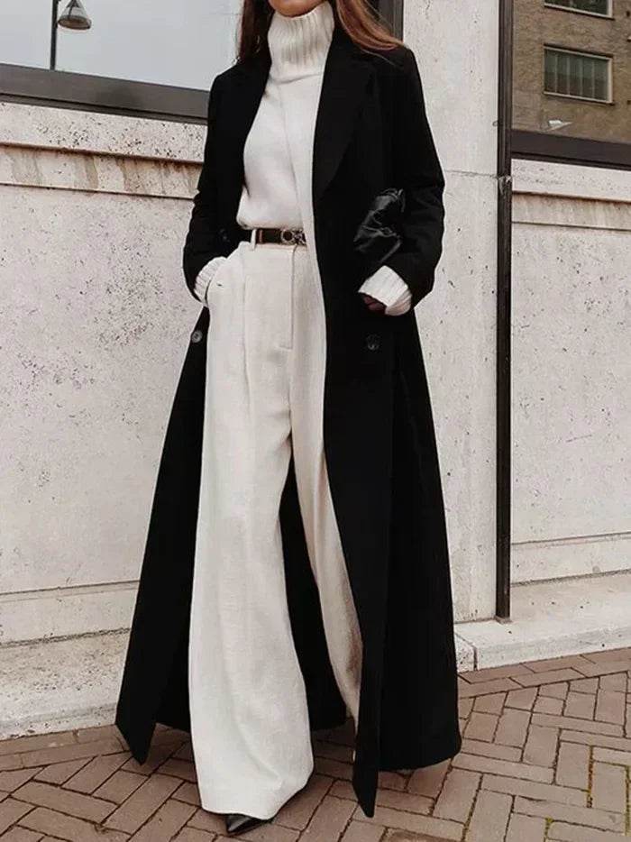 Women's Ankle Length Wool Trench - P12 Hub Europe