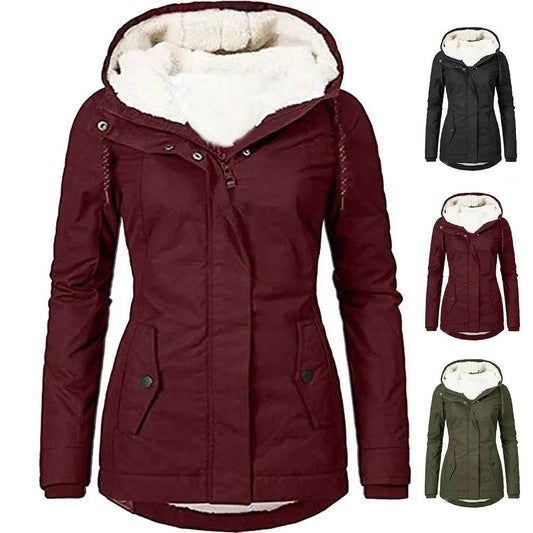Warm Hooded Loose Parka - P12 Hub Europe