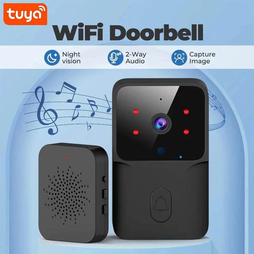 Doorbell Tuya WiFi | Night Vision, 2-Way Audio, Voice Change - P12 Hub Europe