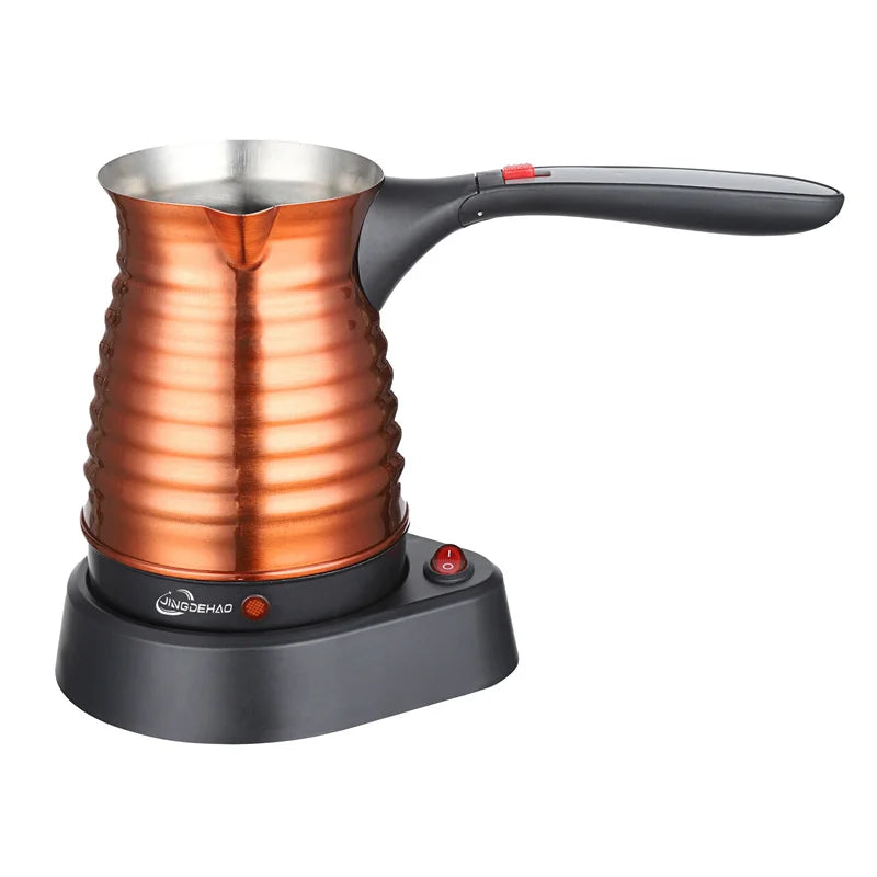 Mini Türkiye Coffee Pot Electric Coffee Kettle Turkish Pot 600W 0.5L 220V Stainless Steel Tea Kettle Hot Milk Italian Mocha Pots