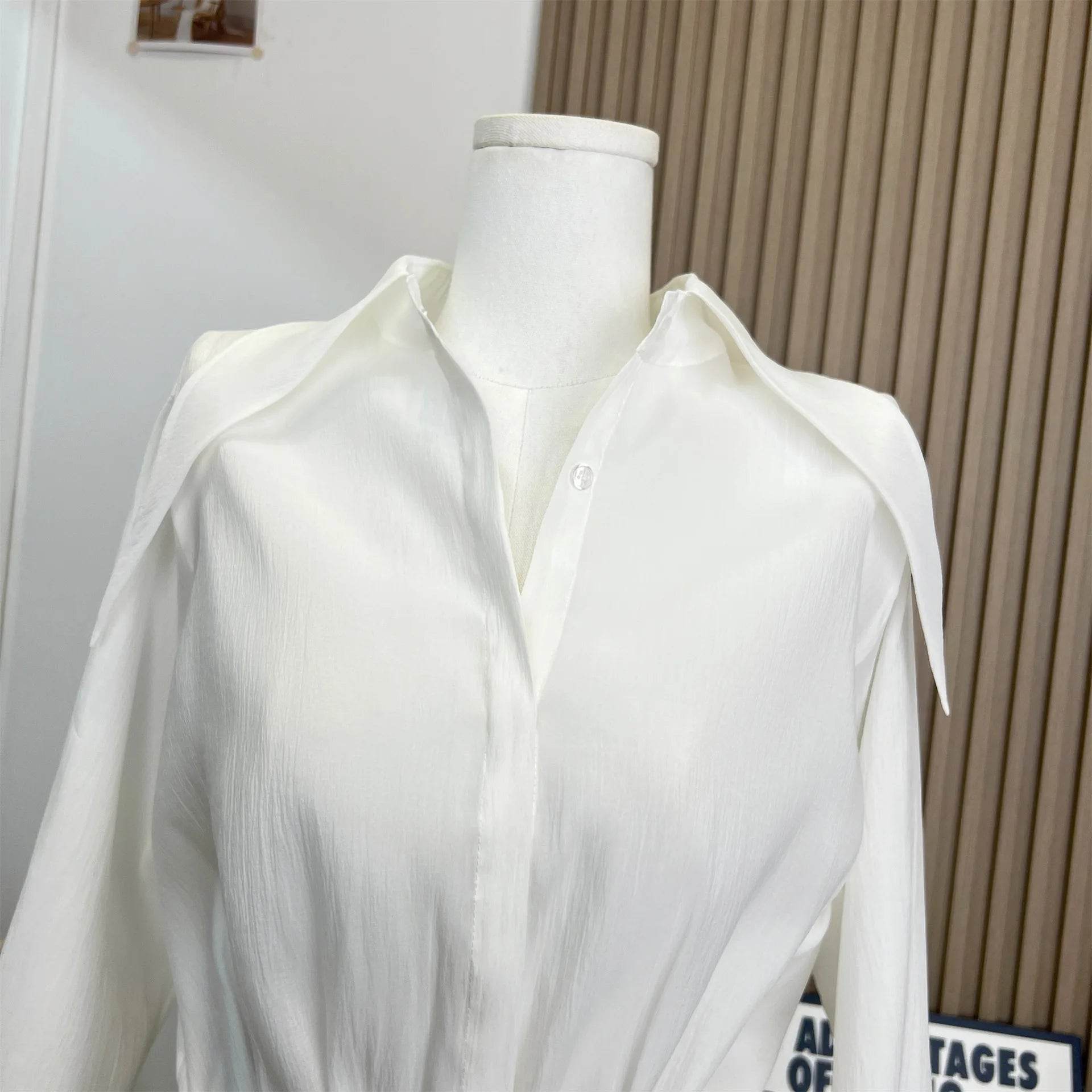 White Ruffled Nightclub Mini Dress - P12 Hub Europe