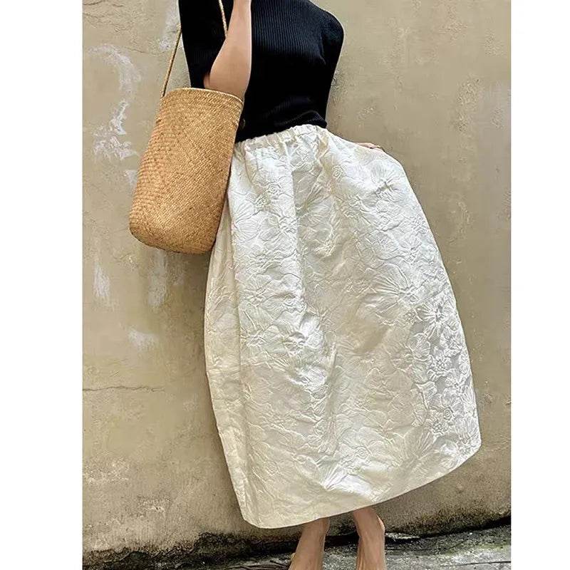 Women's Jacquard Maxi Skirt - P12 Hub Europe