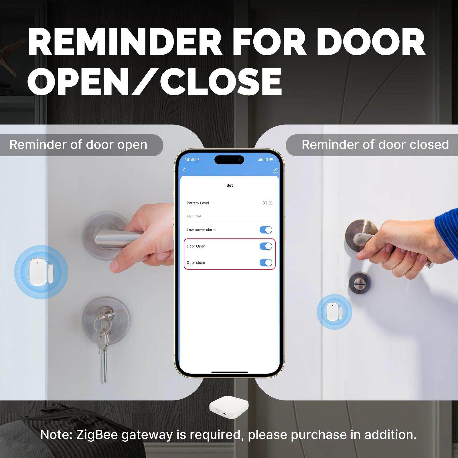 Sensor Door MOES ZigBee Smart - P12 Hub Europe