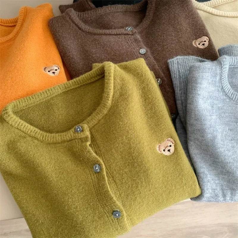 Cartoon Embroidery Cardigan - P12 Hub Europe