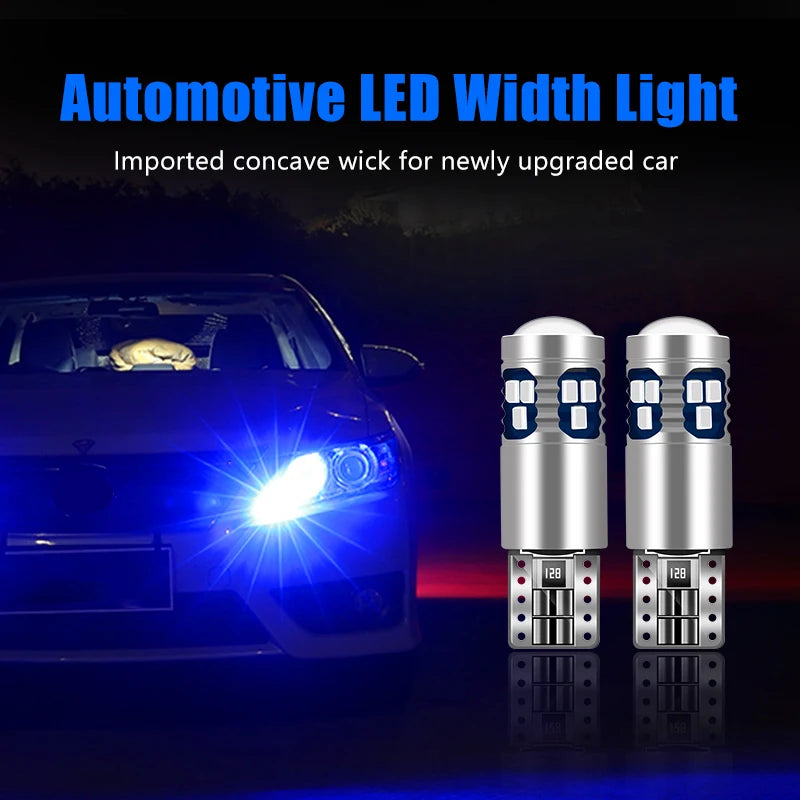 For Hyundai i10 i20 i30 i40 ix20 ix35 ix55 HB20 2pcs T10 LED Bulbs Car Clearance Lights Parking Lamps Width Bulbs Accessories