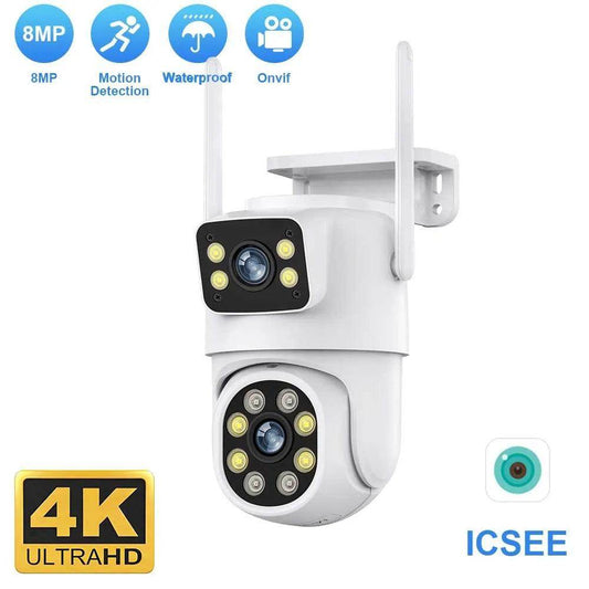 Camera Dual Lens PTZ 8MP/4MP, Human Detect, Color Night - P12 Hub Europe